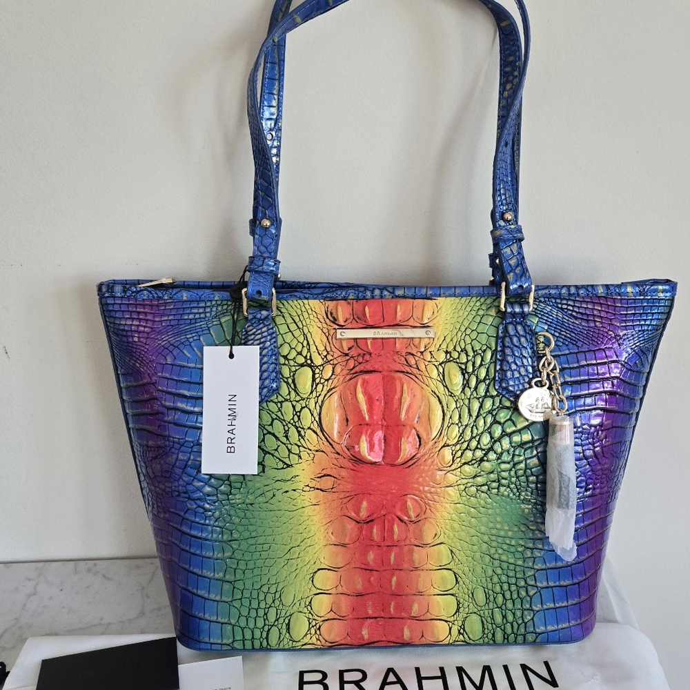 Brahmin Pride Collection Medium Asher Popsicle Ombre Melbourne
